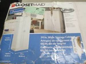 lot 1 image: closetmaid 24 inch wide storage cab...