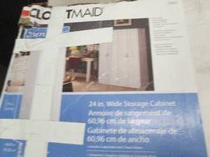 lot 2 image: closetmaid 24 inch wide storage cab...