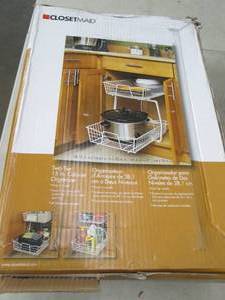 lot 14 image: closetmaid 2 tier 15 inch cabinet o...