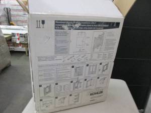 lot 26 image: recessed mounted flat mirrored cabi...