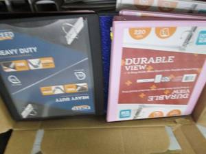 lot 28 image: box of binders ...