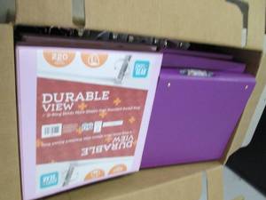 lot 29 image: box of binders ...