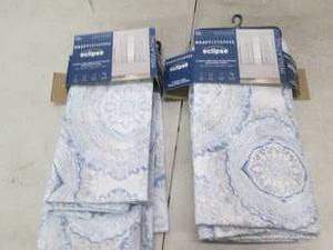 lot 42 image: 2 eclipse draft stopper 63 inch cur...