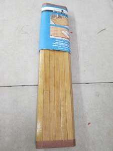 lot 46 image: interdesign bamboo floor mat 34 inc...