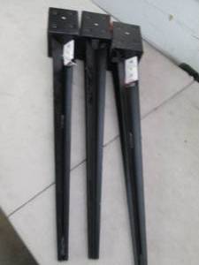 lot 47 image: 3 mb-24 post anchors 27 inch 4 inch...