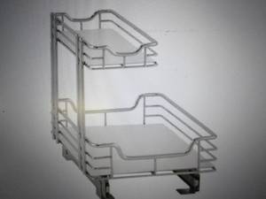 lot 53 image: 12 in. Under Sink Organizer in Chro...