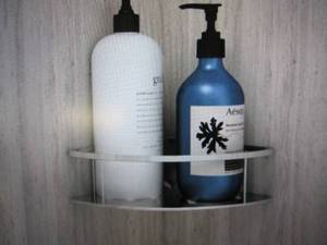 lot 62 image: Passage Corner Shower Shelf in Brus...