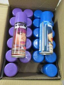 lot 65 image: 24 cans of temporary hair color 12 ...