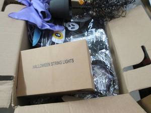 lot 71 image: box of halloween black led lighted ...