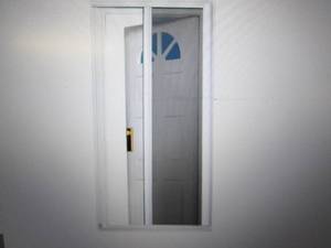 lot 95 image: 40 in. x 81.5 in. White Retractable...