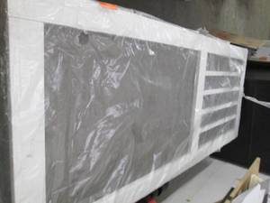 lot 104 image: 32 in. x 80 in. Geneva White Outswi...