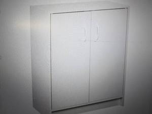 lot 107 image: 32 in. H x 24 in. W x 12 in. D Whit...