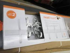 lot 119 image: neatfreak wall mounted hook and tra...