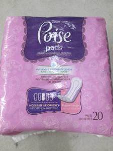 lot 130 image: poise pads qty 20 ...