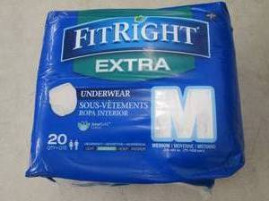 lot 132 image: fitright extra medium underwear qty...