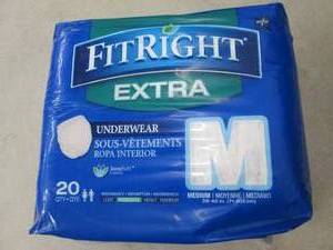 lot 133 image: fitright extra medium underwear qty...
