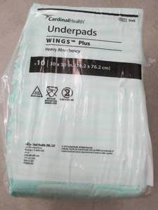 lot 144 image: ardinal health underpads wings plus...