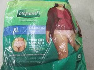 lot 152 image: depend fit flex xl qty of 15 ...
