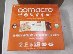 lot 166 image: case of gomacro double chocolate an...