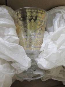 lot 169 image: 4 glass goblets retail ...
