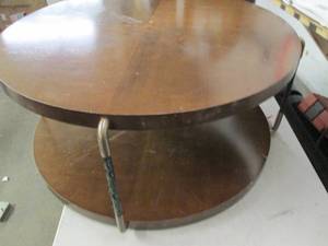 lot 172 image: round table 32 inches round x 15 in...