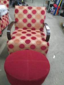 lot 197 image: chair and ottoman ...