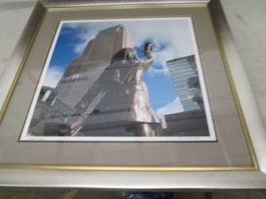 lot 199 image: framed  picture 29.5 x 29.5 ...