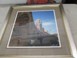 lot 200 image: framed picture 29.5 x 29.5 ...