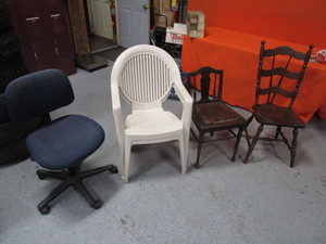 lot 98 image: Vintage Chairs, Patio Chairs, Office Chair