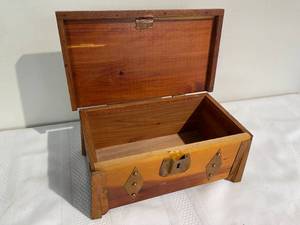 lot 47 image: 1925 Salesman Sample Cedar Chest