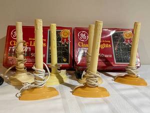 lot 67 image: Vintage Christmas Lights and Electric Candles