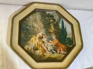 lot 76 image: Vintage Francoise Boucher Serving Trays