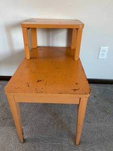 lot 103 image: Retro Wooden Accent Table