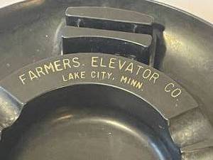 lot 127 image: Vintage Lake City Minnesota Farmers Elevator Company Ash Tray