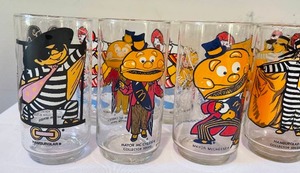 lot 128 image: Nineteen 1970s Collectable McDonalds Glasses