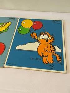 lot 130 image: 3 Vintage Playskool Wooden Puzzles