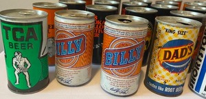 lot 134 image: Large Lot of Vintage Beer Cans