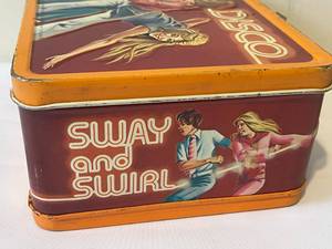 lot 147 image: Metal Disco Lunch Box with Thermos
