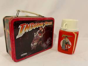lot 221 image: Indiana Jones Lunch Box with Thermos