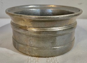 lot 299 image: Vintage Metal 1974 Stamped Sugar and Creamer