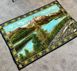 lot 262 image: Scenic Vintage Tapestry