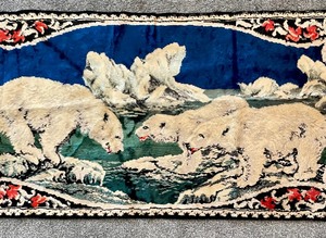 lot 266 image: Vintage Italian Polar Bear Tapestry