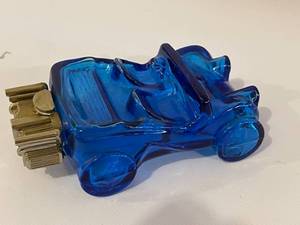 lot 248 image: Vintage Avon Glass Decanters With Blue Label Cheese Box