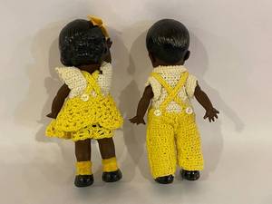 lot 326 image: Knickerbocker Plastics Corp Boy and Girl Dolls