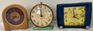 lot 349 image: 6 Vintage Table Clocks