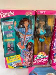 lot 356 image: Variety of Barbies in Original Boxes