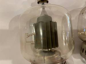 lot 366 image: 2 Vintage Eimac Glass 4-1000 Electrical Pieces