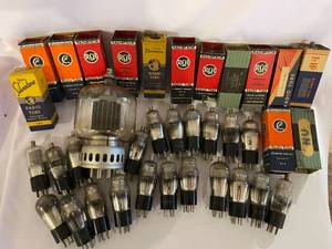 lot 377 image: Large Lot of Vintage Glass Radio Tubes