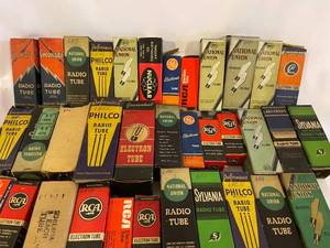 lot 380 image: Vintage Radio Tubes in Original Boxes