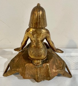 lot 421 image: 1920s Vantines Art Deco Egyptian Bronze Incense Burner